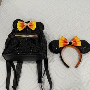 RARE 2019 First Halloween Disney Loungely with matching ears